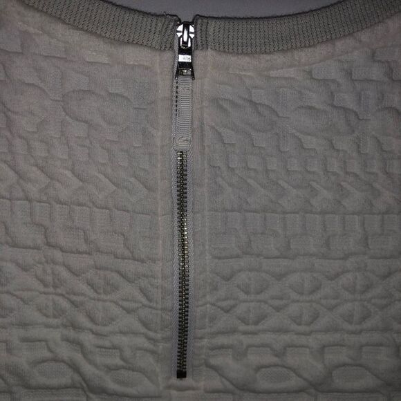Women's Merona Cream & Grey Quilted Sweater - Picture 6 of 7